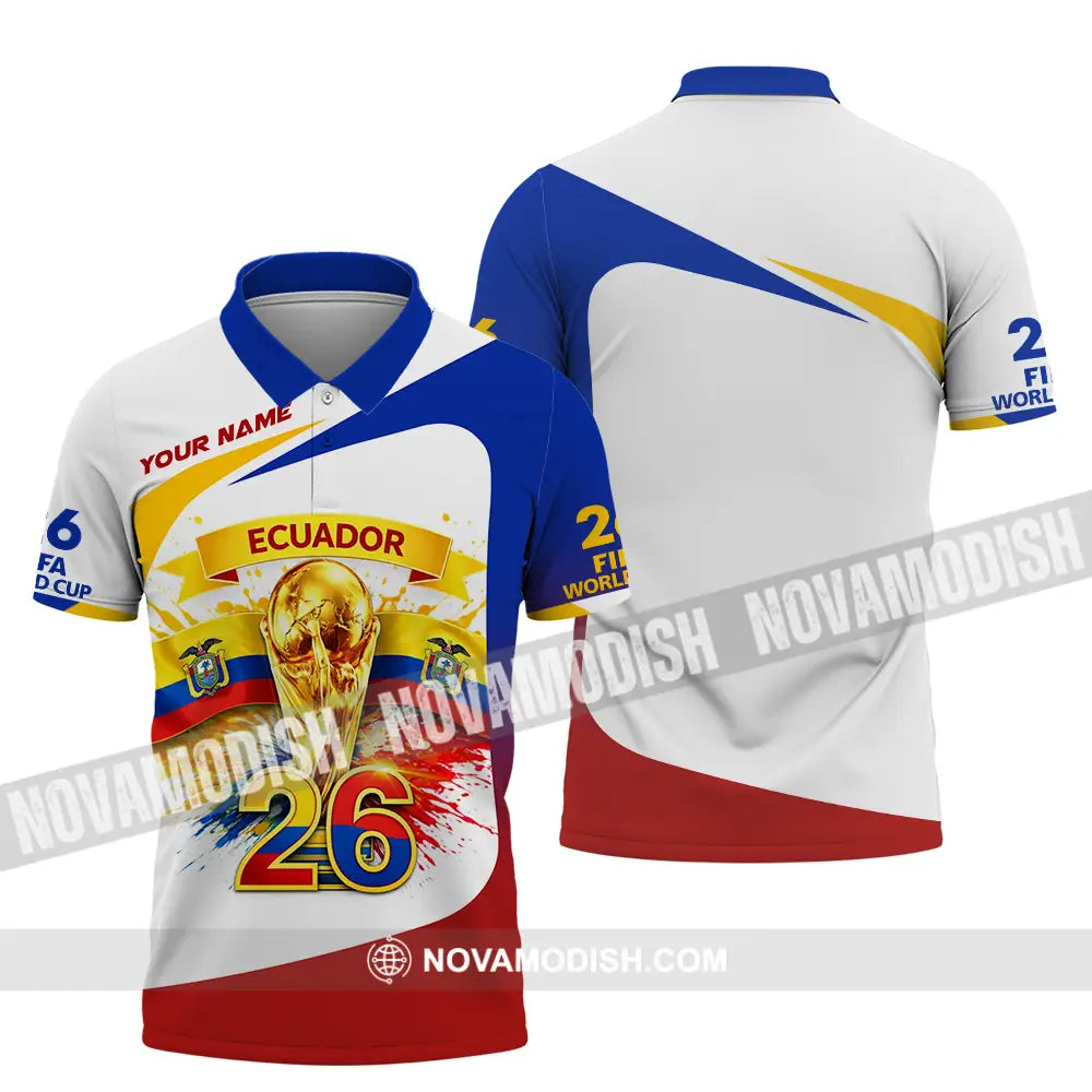 Unisex Shirt - Custom Ecuador World Cup 2026 3D Shirt - Polo Shirt / S - T-shirt