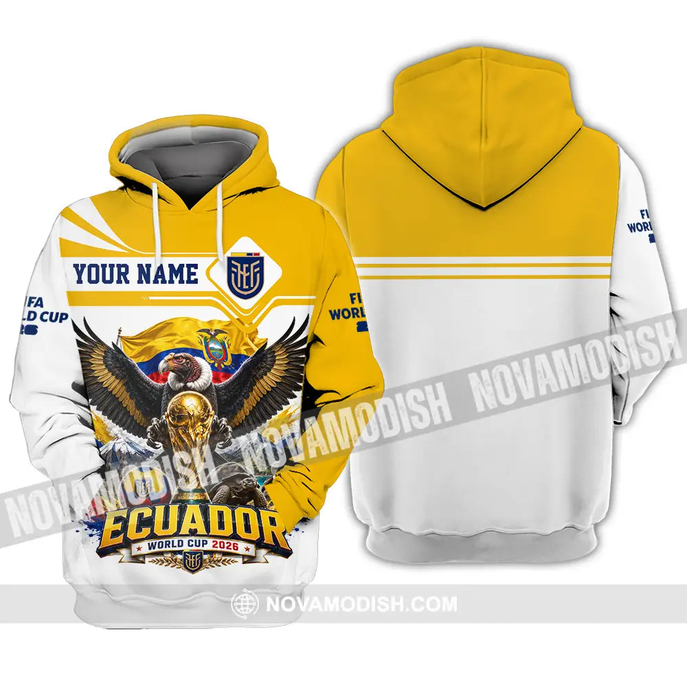 Unisex Shirt - Custom Ecuador World Cup 2026 Shirt - Hoodie / S - T-shirt