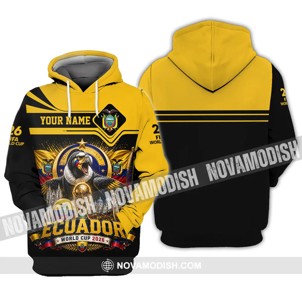 Unisex Shirt - Custom Ecuador World Cup 2026 Shirt - Hoodie / S - T-shirt