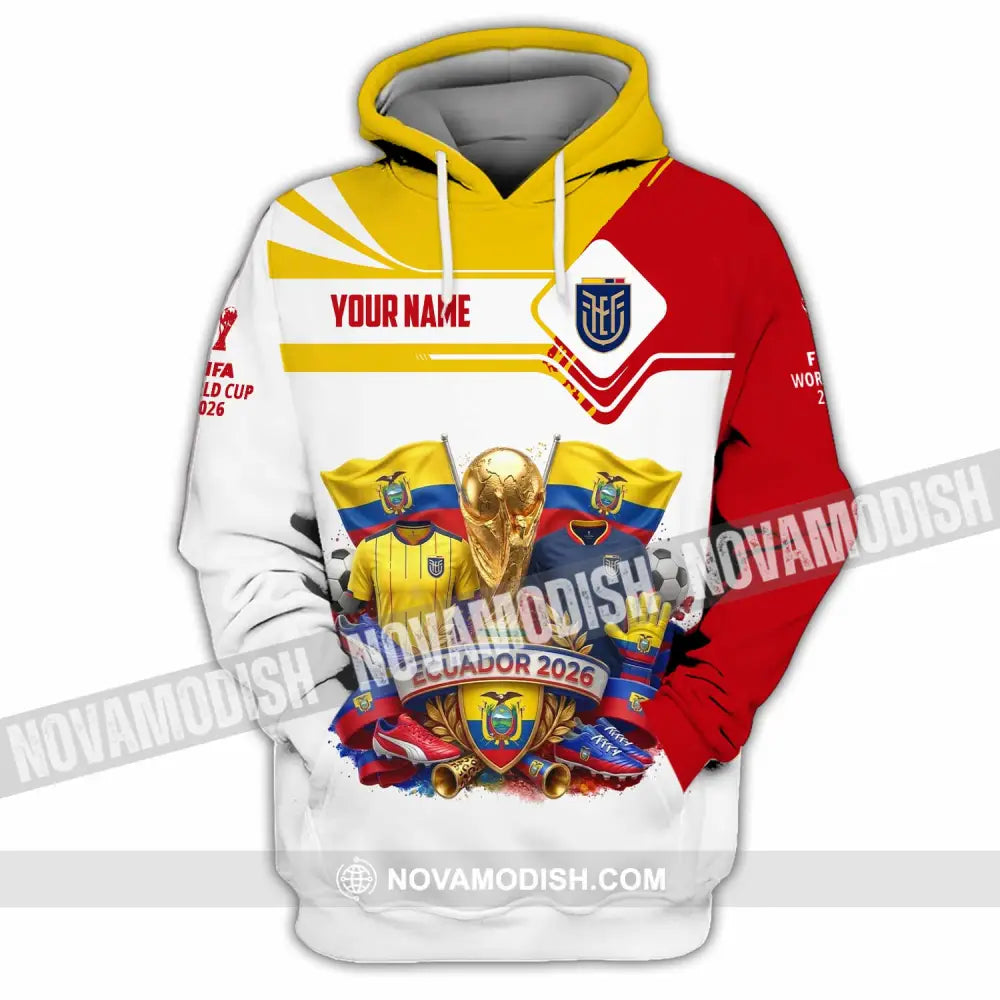 Unisex Shirt - Custom Ecuador World Cup 2026 Shirt - Hoodie / S - T-shirt