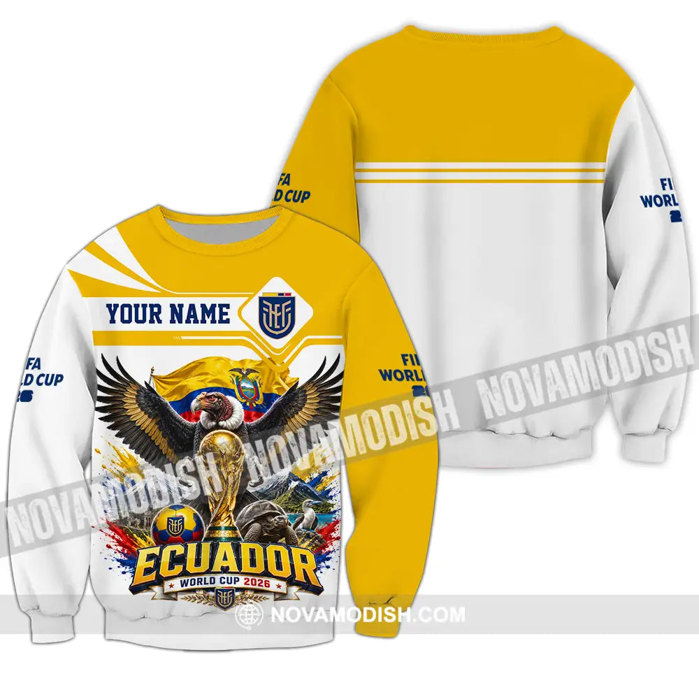 Unisex Shirt - Custom Ecuador World Cup 2026 Shirt - Long Sleeve / S - T-shirt