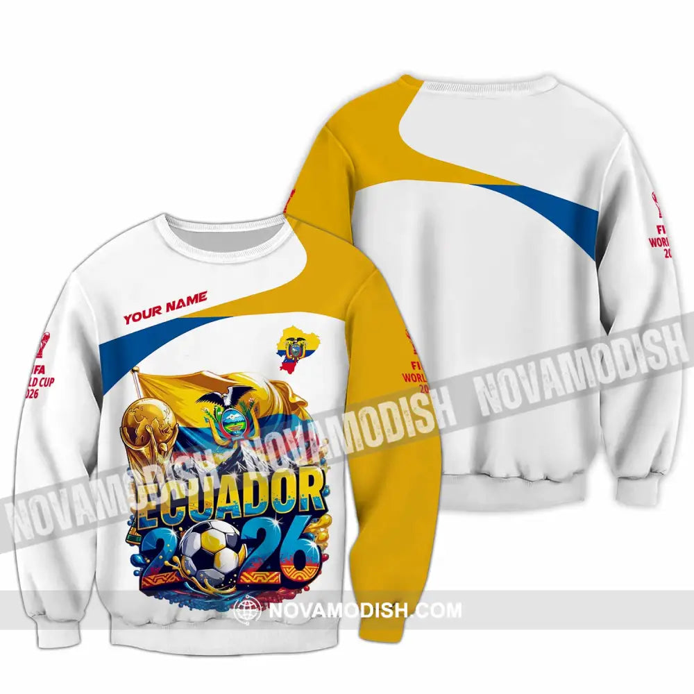 Unisex Shirt - Custom Ecuador World Cup 2026 Shirt - Long Sleeve / S - T-shirt