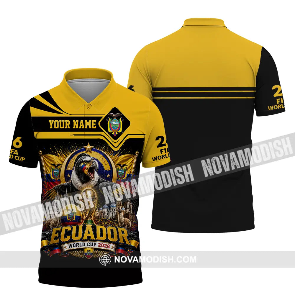 Unisex Shirt - Custom Ecuador World Cup 2026 Shirt - Polo Shirt / S - T-shirt
