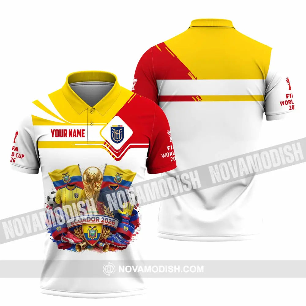 Unisex Shirt - Custom Ecuador World Cup 2026 Shirt - Polo Shirt / S - T-shirt