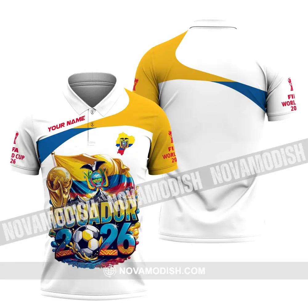 Unisex Shirt - Custom Ecuador World Cup 2026 Shirt - Polo Shirt / S - T-shirt