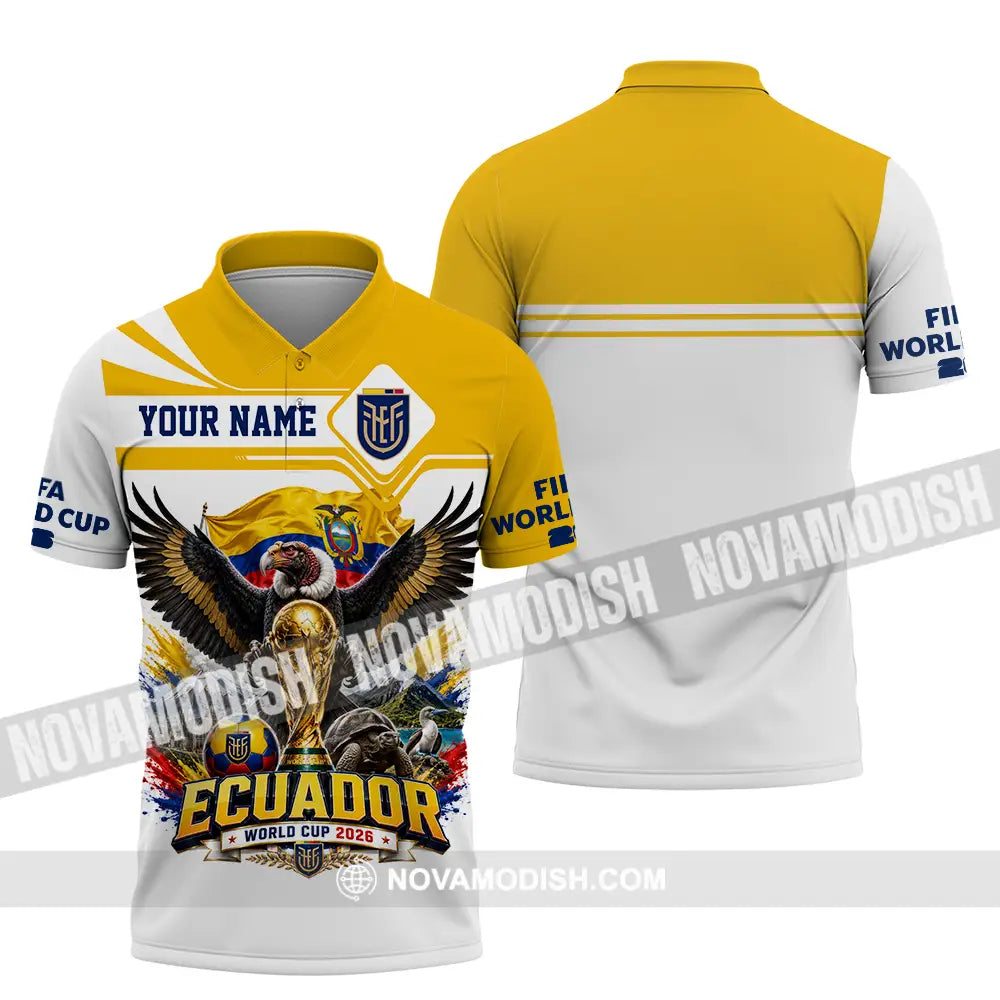 Unisex Shirt - Custom Ecuador World Cup 2026 Shirt - Polo Shirt / S - T-shirt
