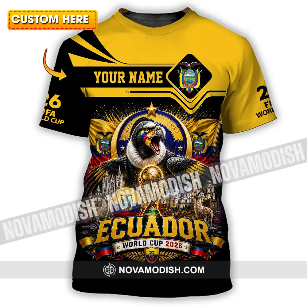 Unisex Shirt - Custom Ecuador World Cup 2026 Shirt - T-shirt