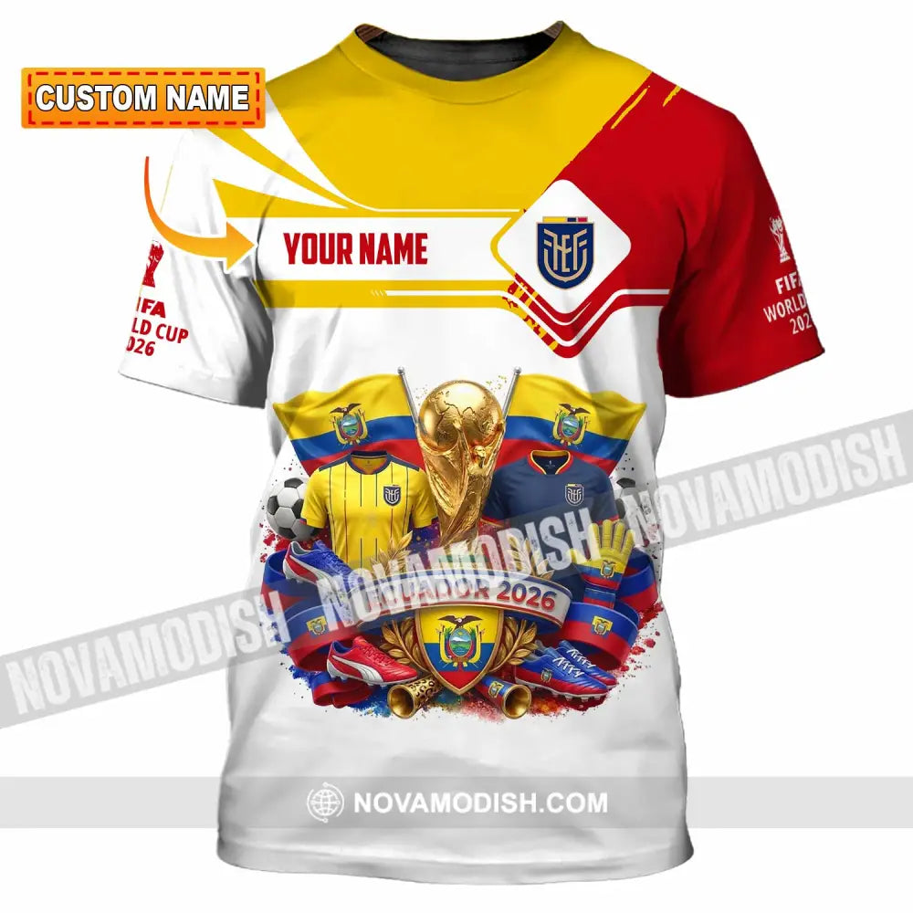 Unisex Shirt - Custom Ecuador World Cup 2026 Shirt - T-shirt