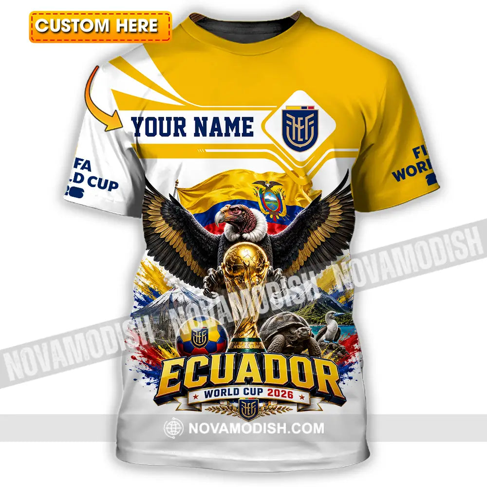 Unisex Shirt - Custom Ecuador World Cup 2026 Shirt - T-shirt