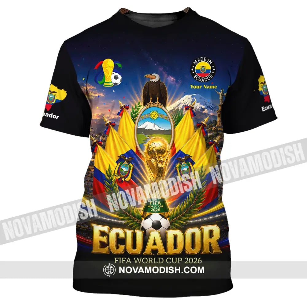 Unisex Shirt - Custom Ecuador World Cup 2026 Shirt - T-Shirt / S - T-shirt