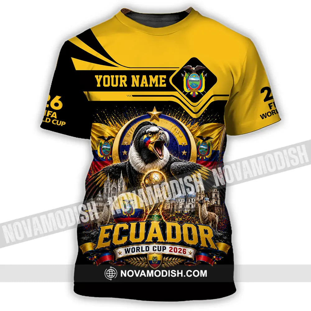 Unisex Shirt - Custom Ecuador World Cup 2026 Shirt - T-Shirt / S - T-shirt