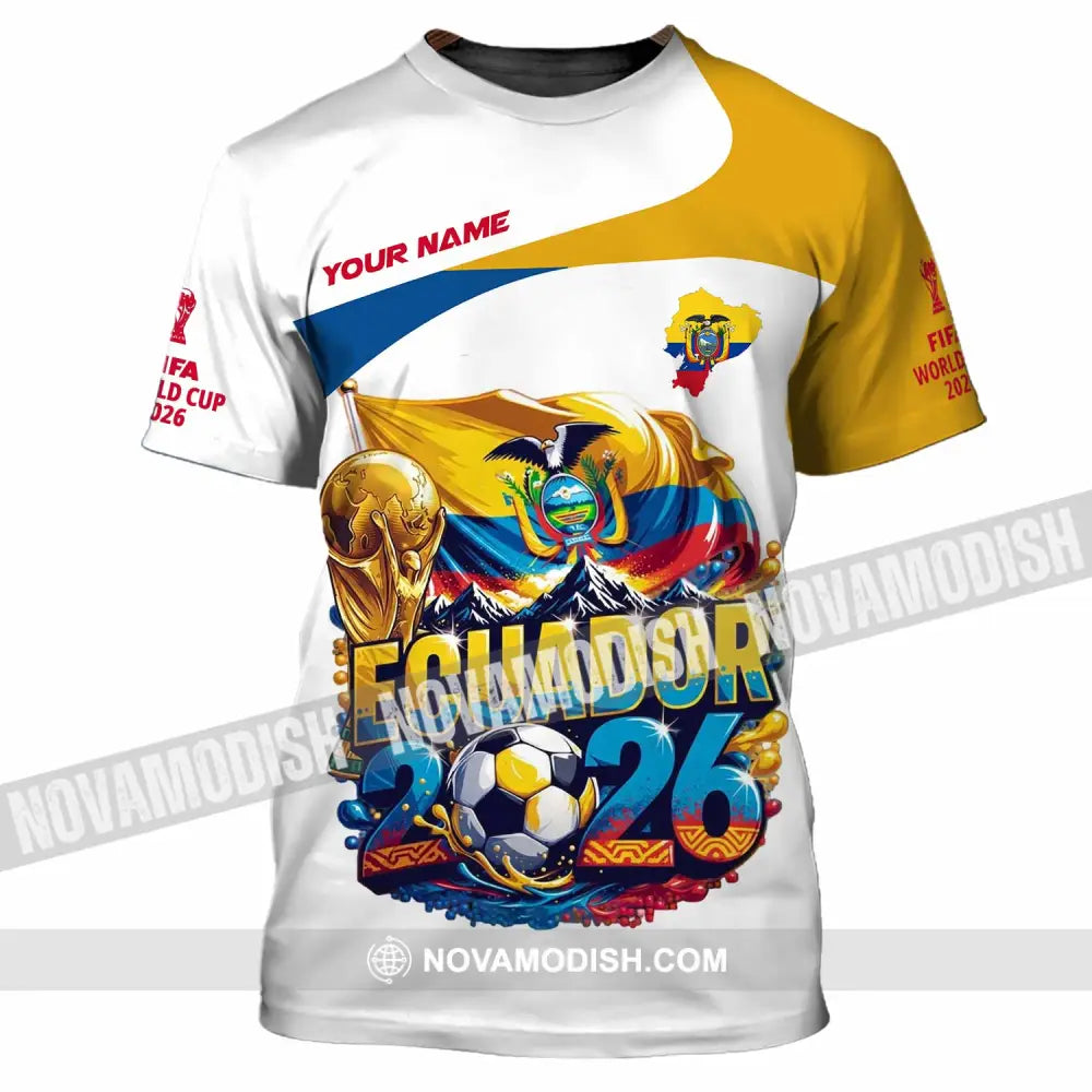 Unisex Shirt - Custom Ecuador World Cup 2026 Shirt - T-Shirt / S - T-shirt