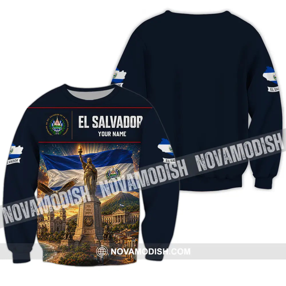 Unisex Shirt - Custom El Salvador Shirt - Long Sleeve / S - T-shirt