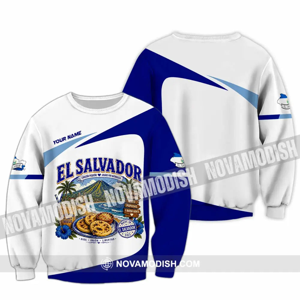 Unisex Shirt - Custom El Salvador Shirt - Long Sleeve / S - T-shirt