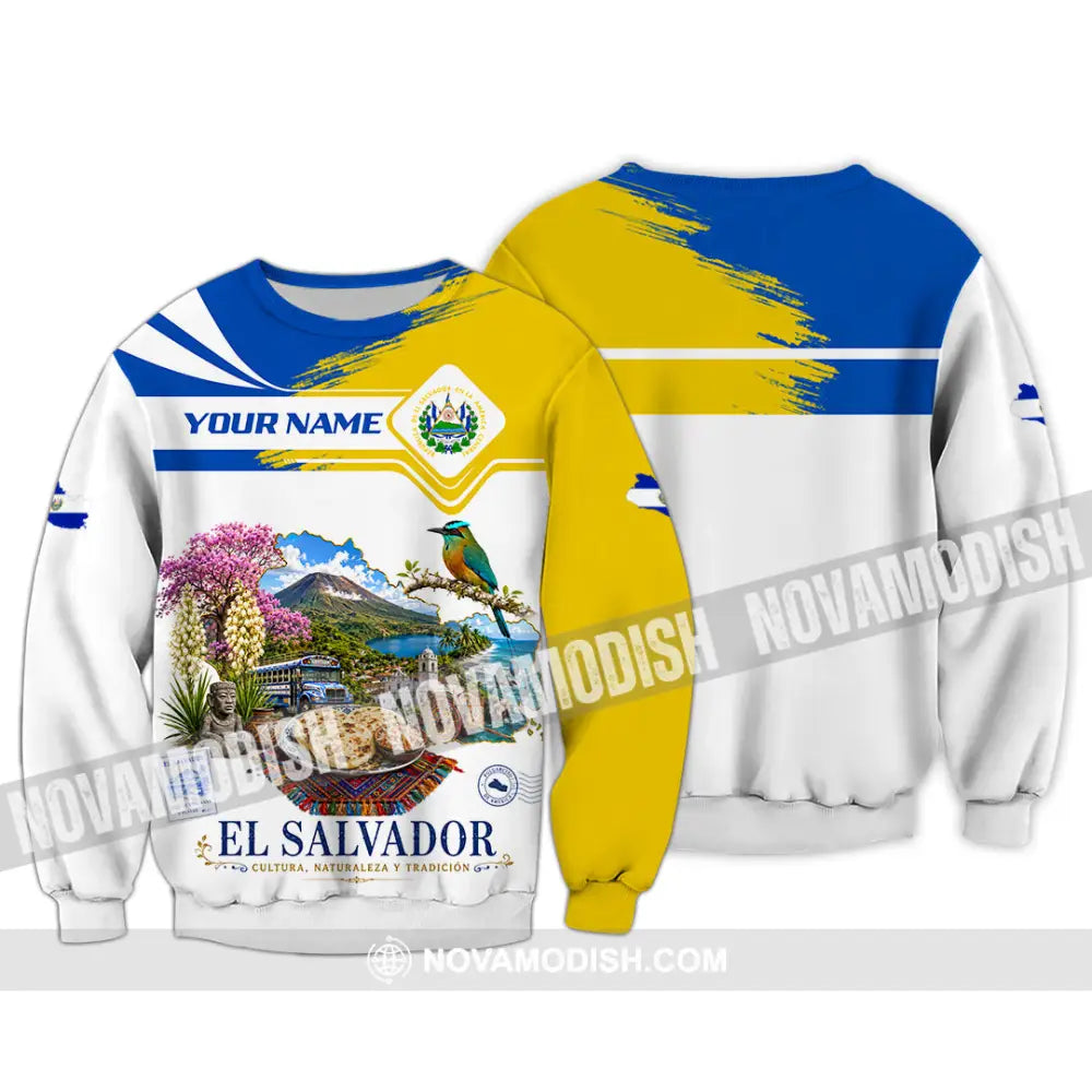 Unisex Shirt - Custom El Salvador Shirt - Long Sleeve / S - T-shirt