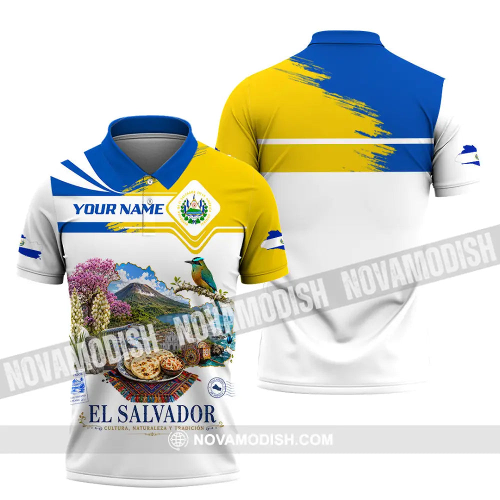 Unisex Shirt - Custom El Salvador Shirt - Polo Shirt / S - T-shirt
