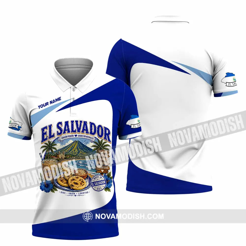 Unisex Shirt - Custom El Salvador Shirt - Polo Shirt / S - T-shirt
