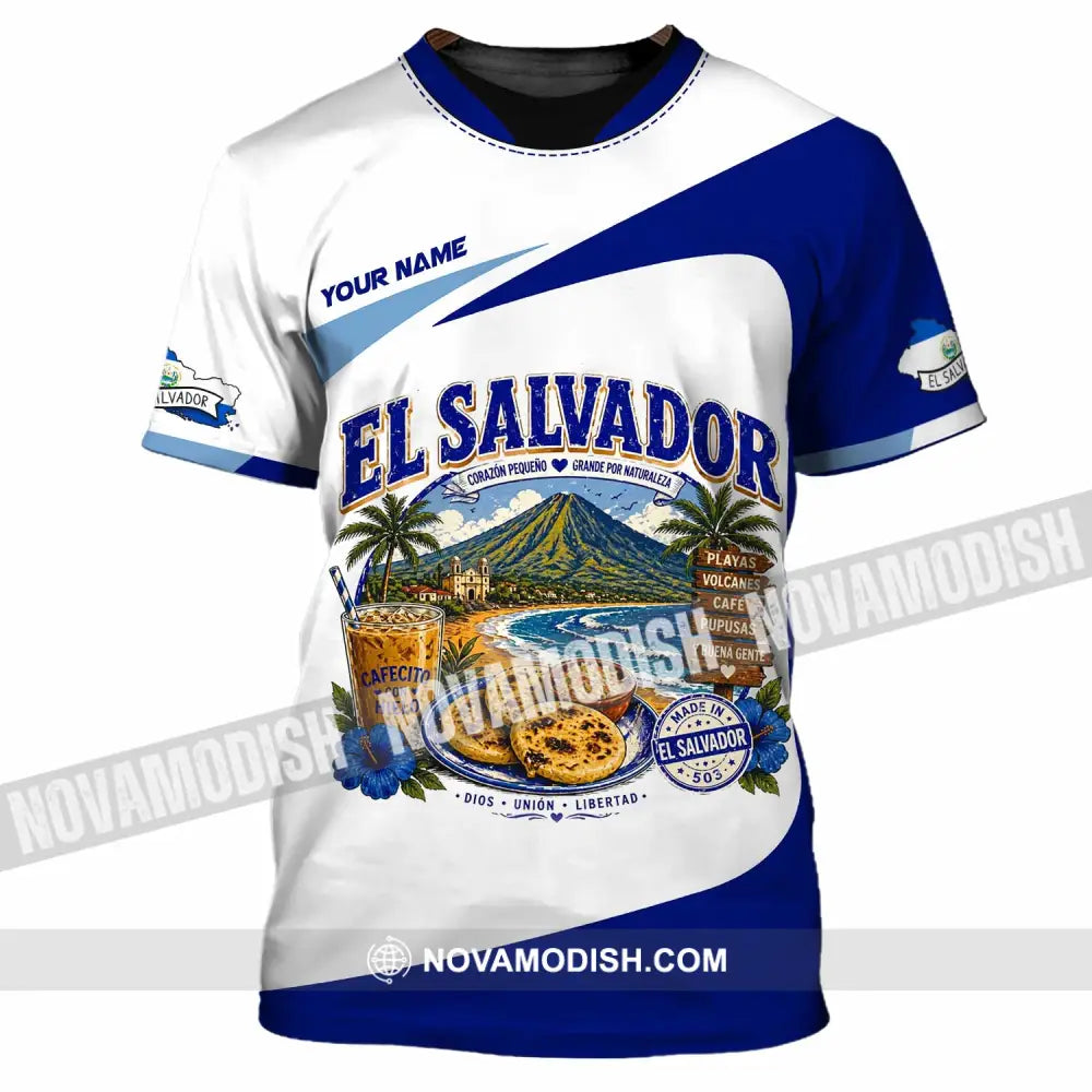 Unisex Shirt - Custom El Salvador Shirt - T-Shirt / S - T-shirt