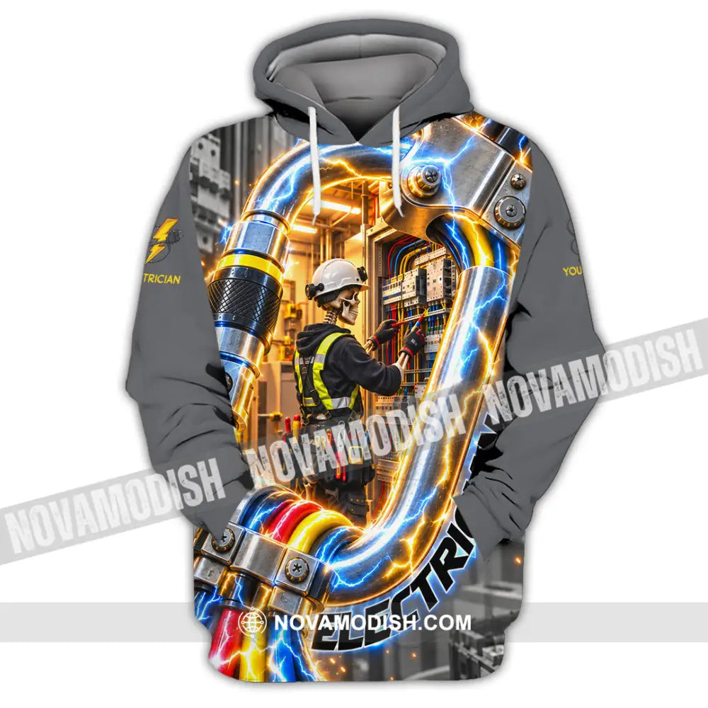 Unisex Shirt - Custom Electrician Shirt - Hoodie / S - T-shirt