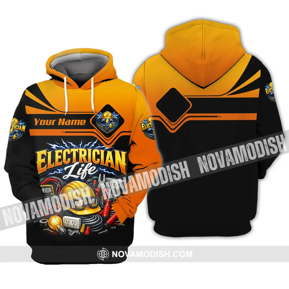 Unisex Shirt - Custom Electrician Shirt - Hoodie / S - T-shirt