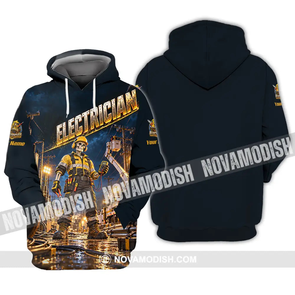 Unisex Shirt - Custom Electrician Shirt - Hoodie / S - T-shirt