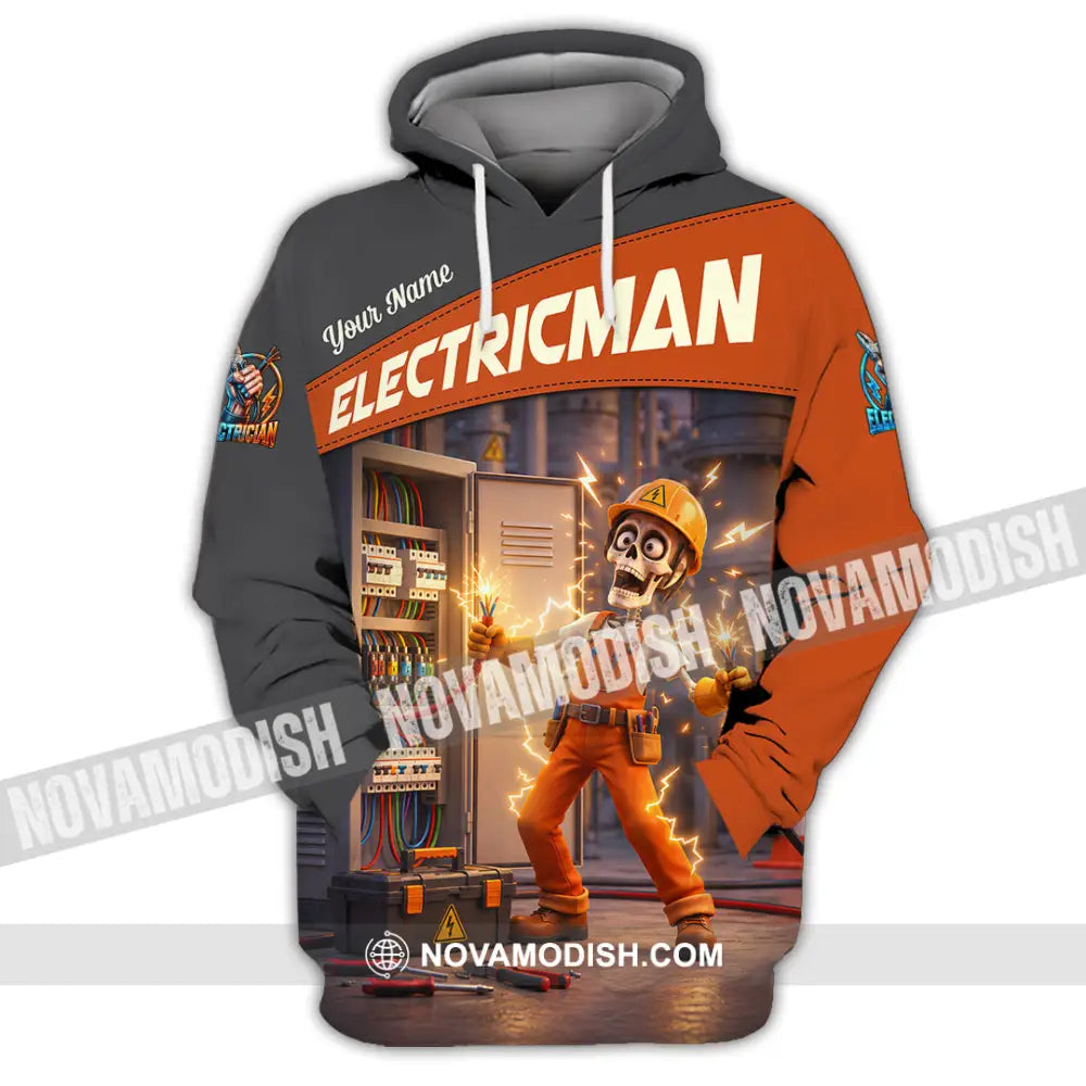 Unisex Shirt - Custom Electrician Shirt - Hoodie / S - T-shirt