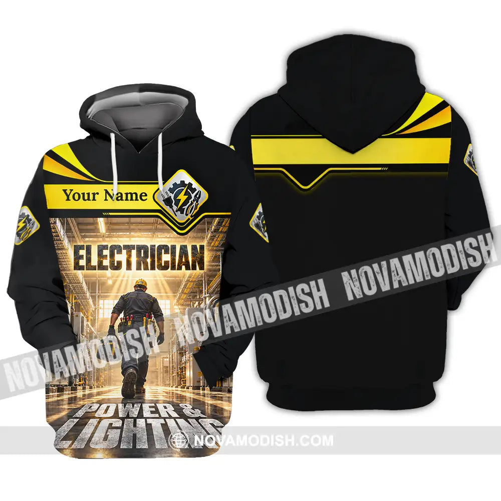 Unisex Shirt - Custom Electrician Shirt - Hoodie / S - T-shirt