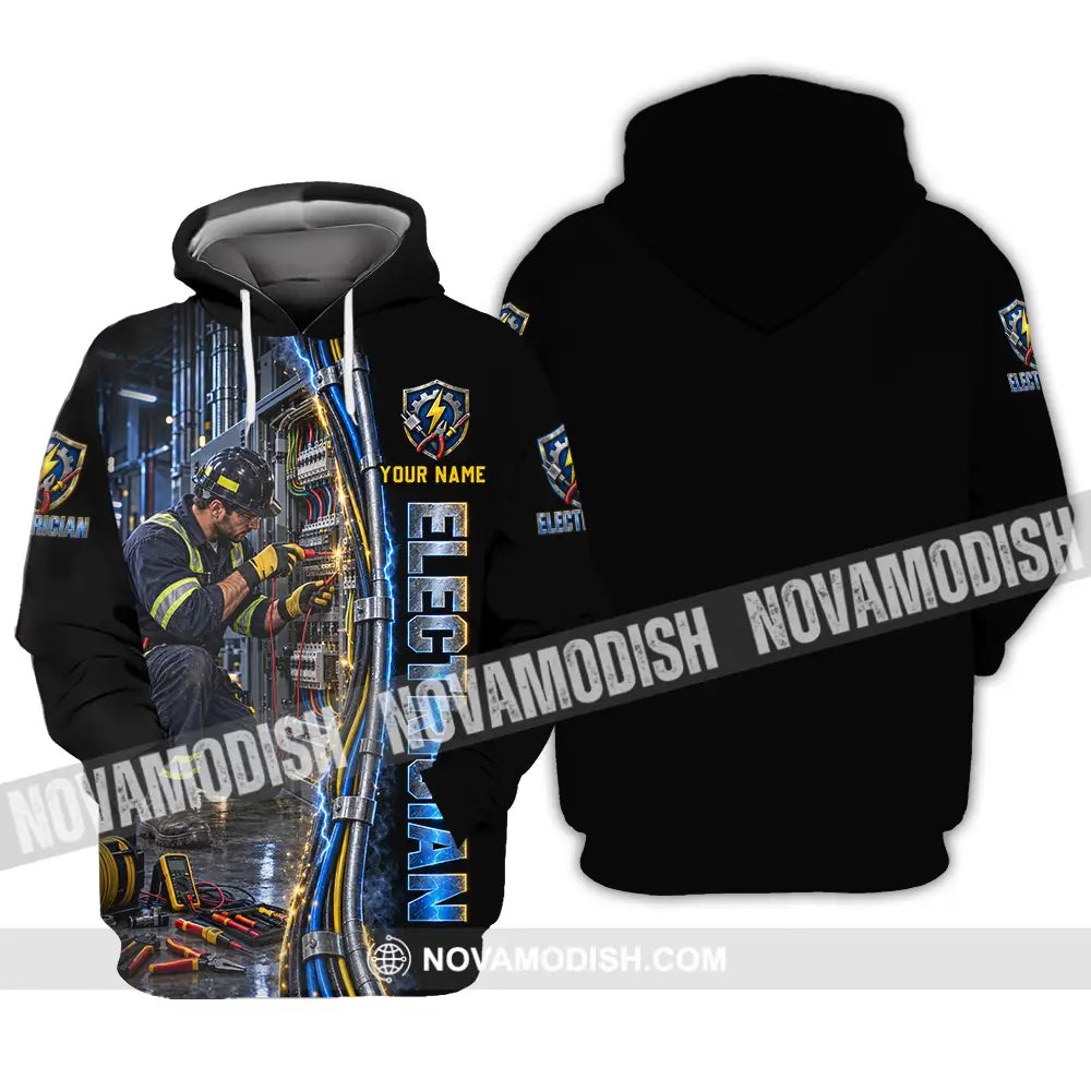 Unisex Shirt - Custom Electrician Shirt - Hoodie / S - T-shirt