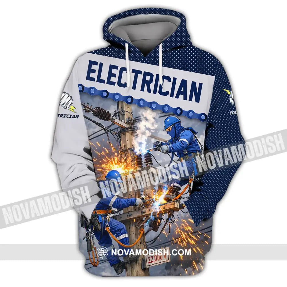 Unisex Shirt - Custom Electrician Shirt - Hoodie / S - T-shirt