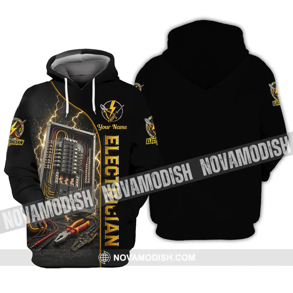 Unisex Shirt - Custom Electrician Shirt - Hoodie / S - T-shirt