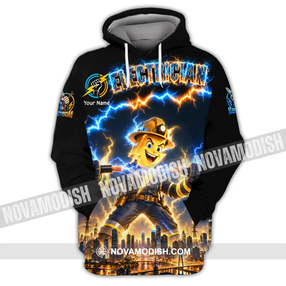 Unisex Shirt - Custom Electrician Shirt - Hoodie / S - T-shirt