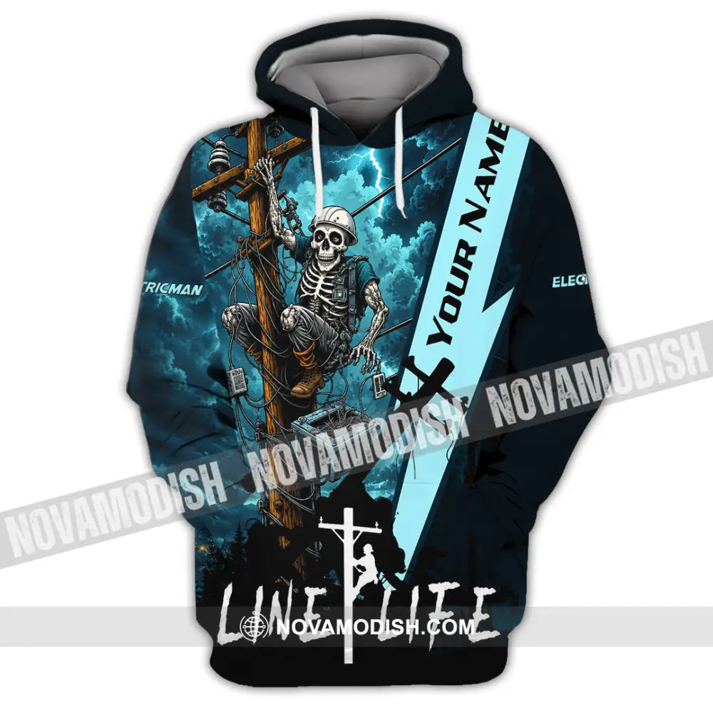 Unisex Shirt - Custom Electrician Shirt - Hoodie / S - T-shirt
