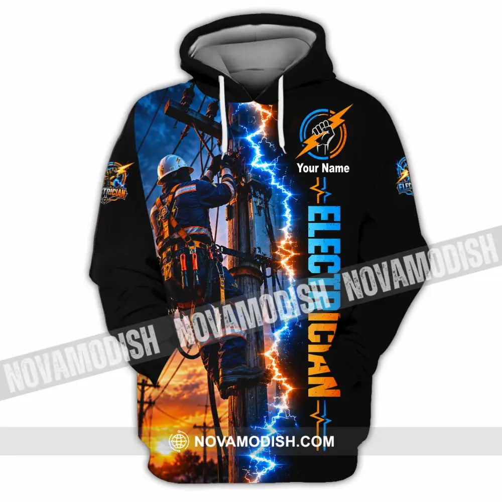 Unisex Shirt - Custom Electrician Shirt - Hoodie / S - T-shirt