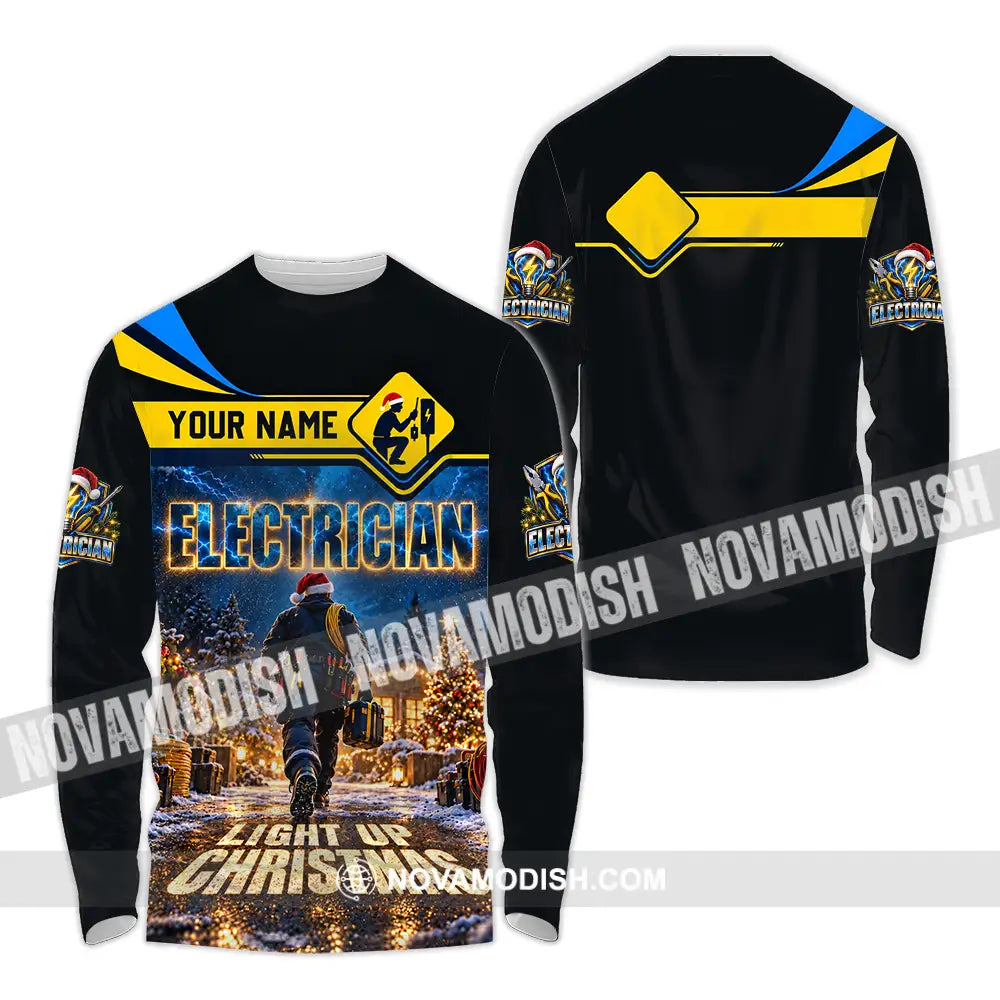 Unisex Shirt - Custom Electrician Shirt - Long Sleeve Shirt / S - T-shirt
