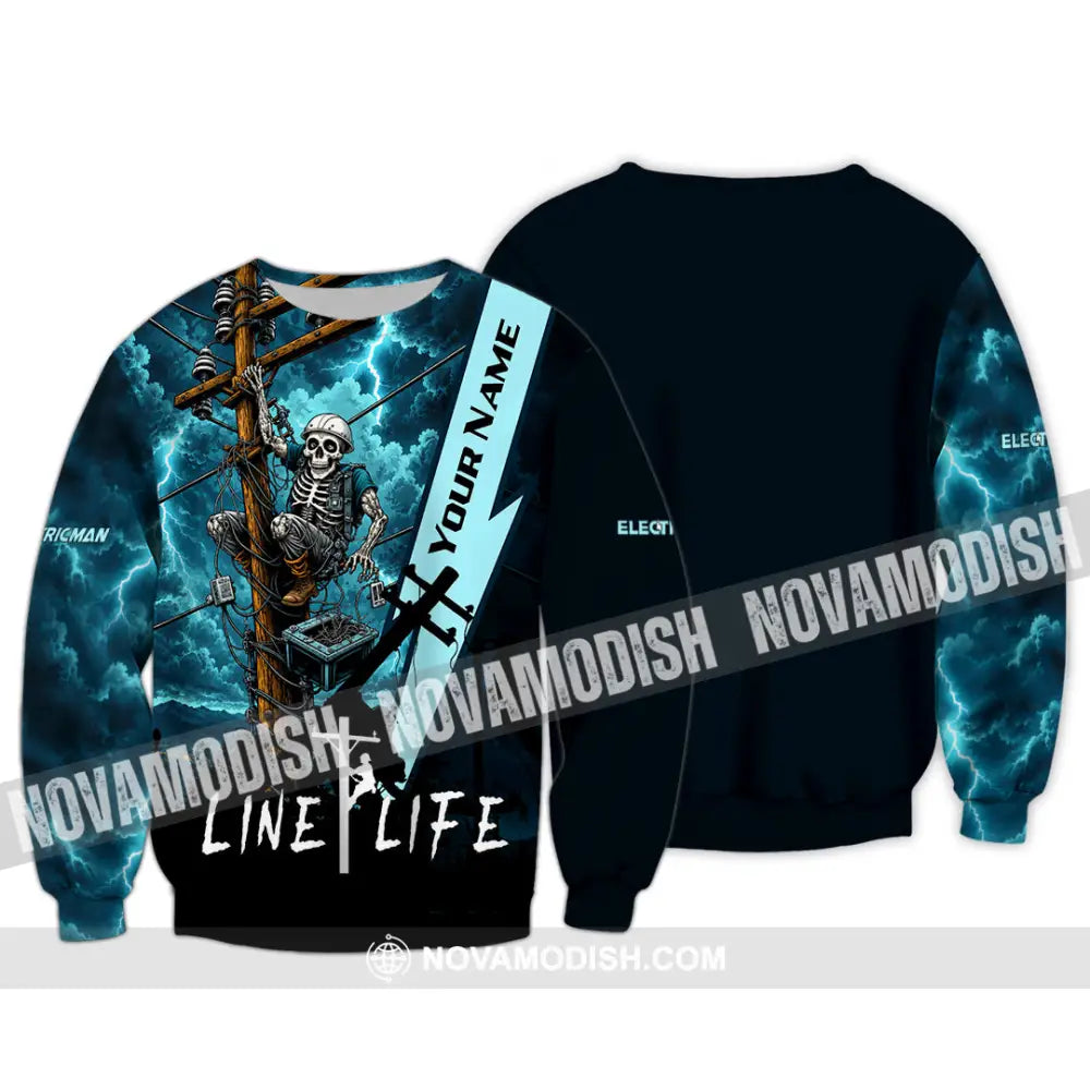 Unisex Shirt - Custom Electrician Shirt - Long Sleeve / S - T-shirt