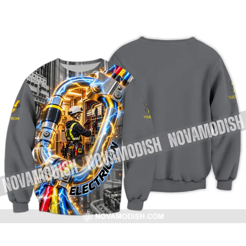 Unisex Shirt - Custom Electrician Shirt - Long Sleeve / S - T-shirt