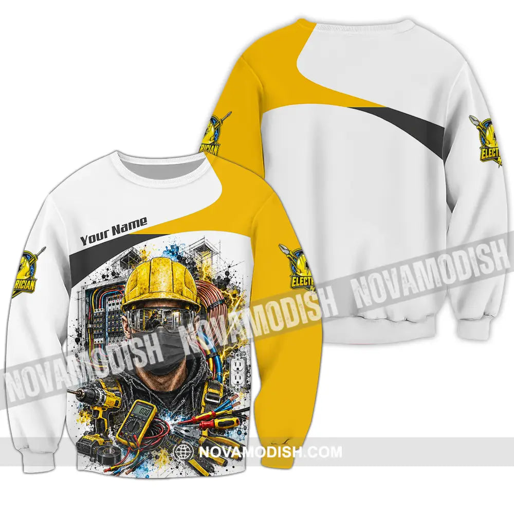 Unisex Shirt - Custom Electrician Shirt - Long Sleeve / S - T-shirt