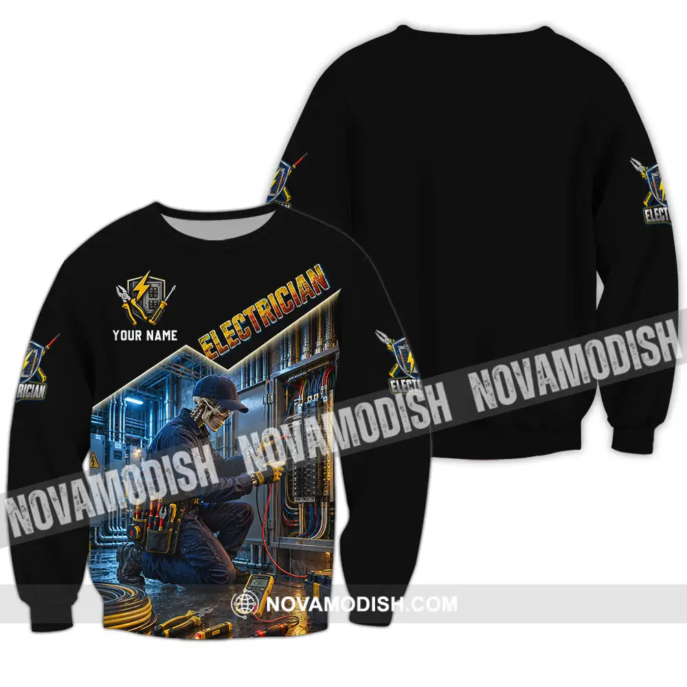 Unisex Shirt - Custom Electrician Shirt - Long Sleeve / S - T-shirt