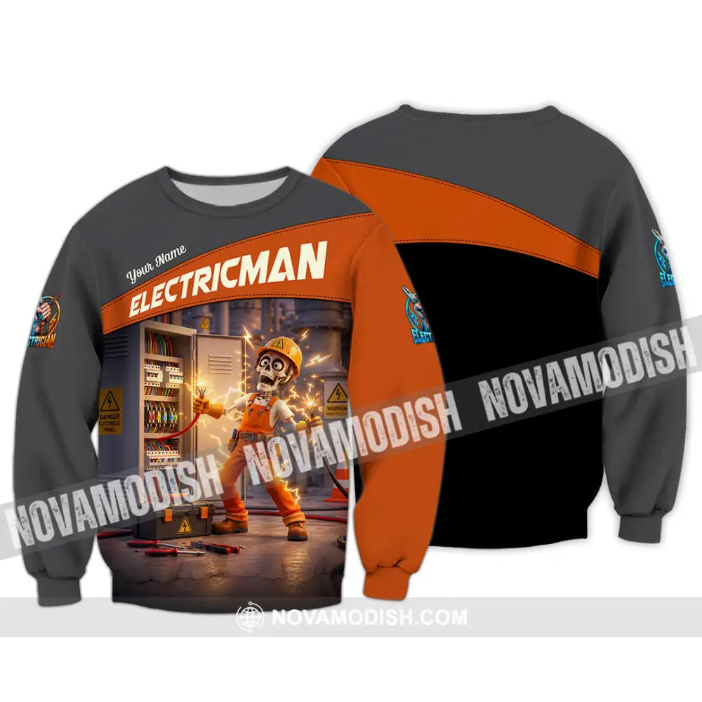 Unisex Shirt - Custom Electrician Shirt - Long Sleeve / S - T-shirt