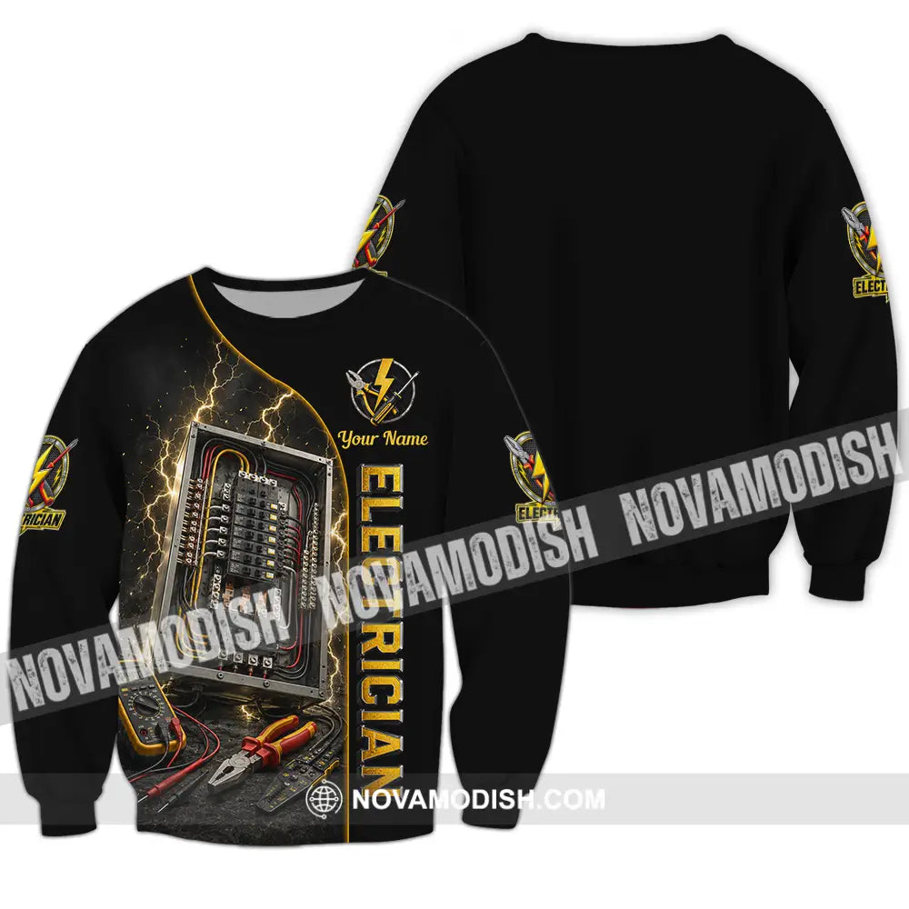 Unisex Shirt - Custom Electrician Shirt - Long Sleeve / S - T-shirt