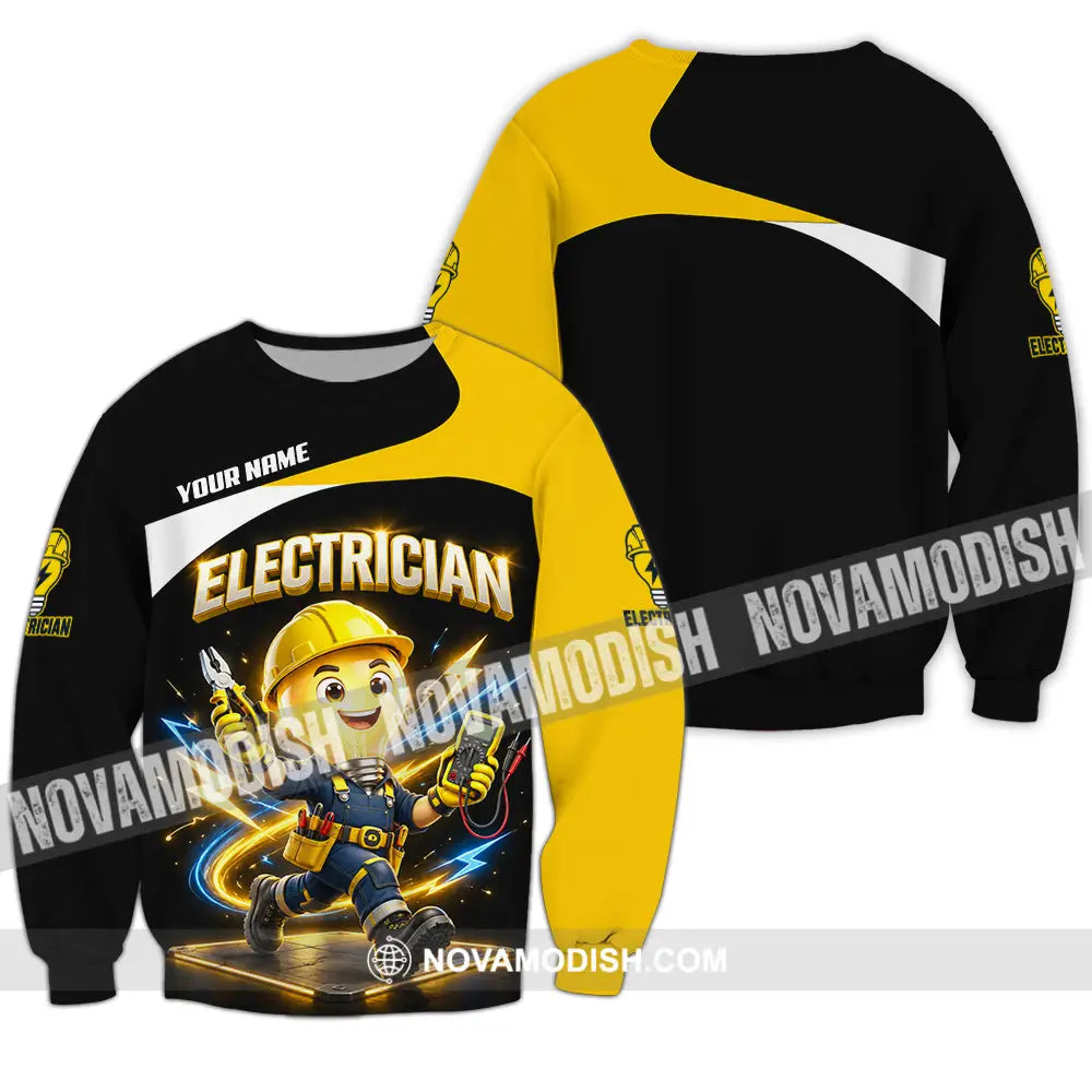 Unisex Shirt - Custom Electrician Shirt - Long Sleeve / S - T-shirt