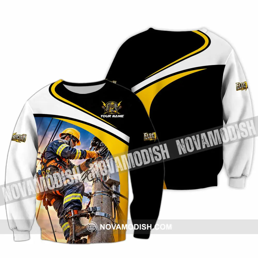 Unisex Shirt - Custom Electrician Shirt - Long Sleeve / S - T-shirt