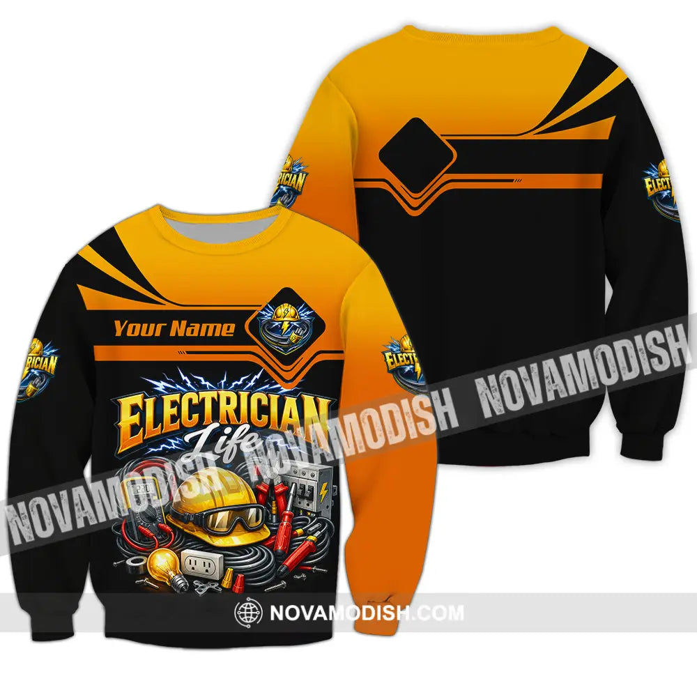 Unisex Shirt - Custom Electrician Shirt - Long Sleeve / S - T-shirt