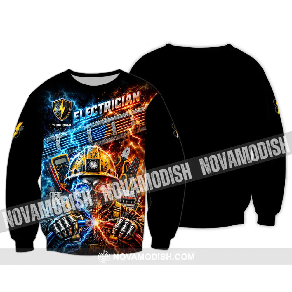 Unisex Shirt - Custom Electrician Shirt - Long Sleeve / S - T-shirt
