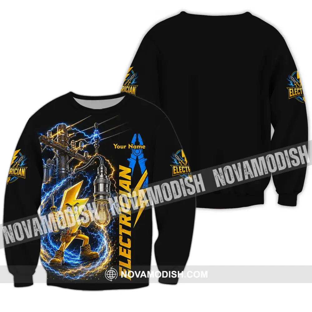 Unisex Shirt - Custom Electrician Shirt - Long Sleeve / S - T-shirt