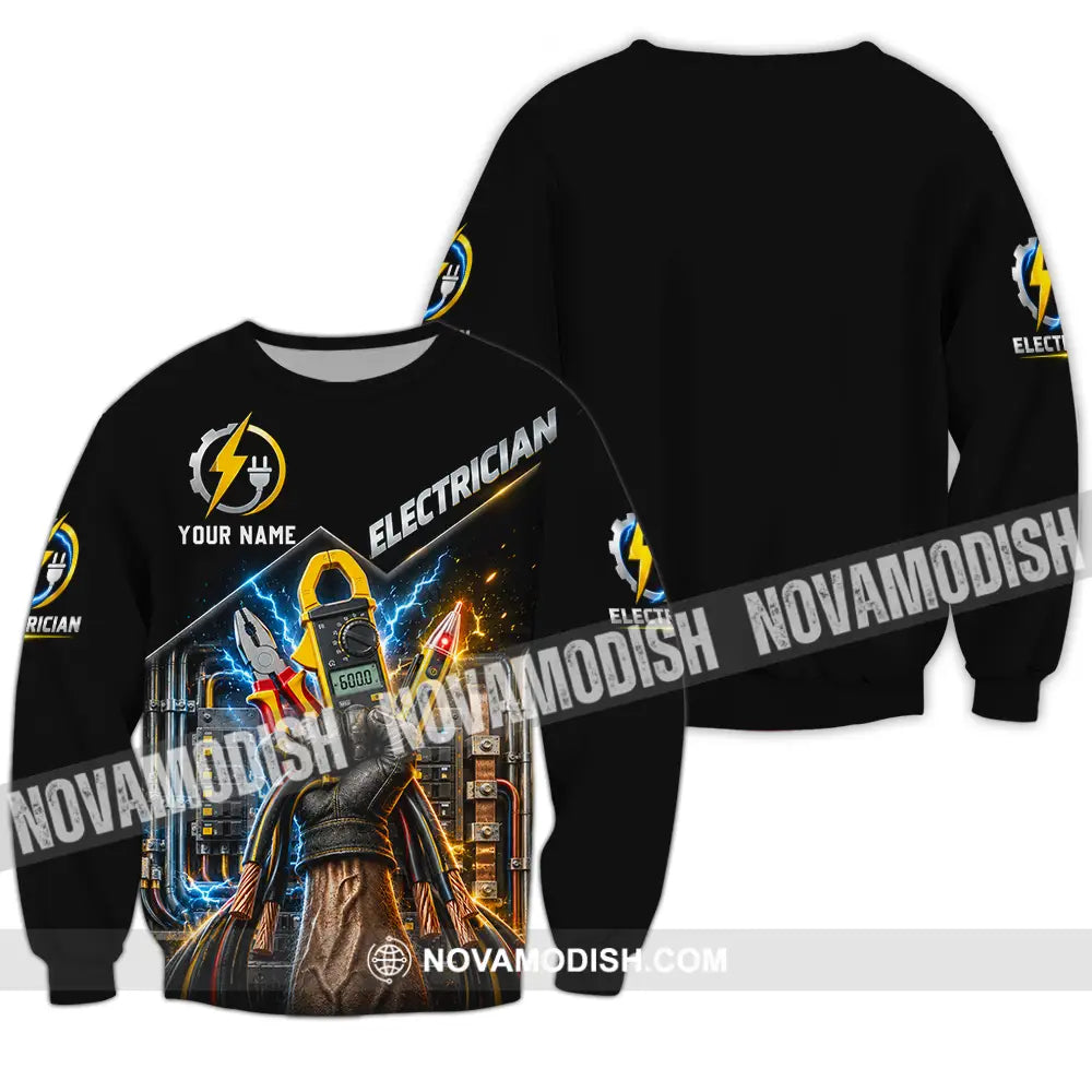 Unisex Shirt - Custom Electrician Shirt - Long Sleeve / S - T-shirt