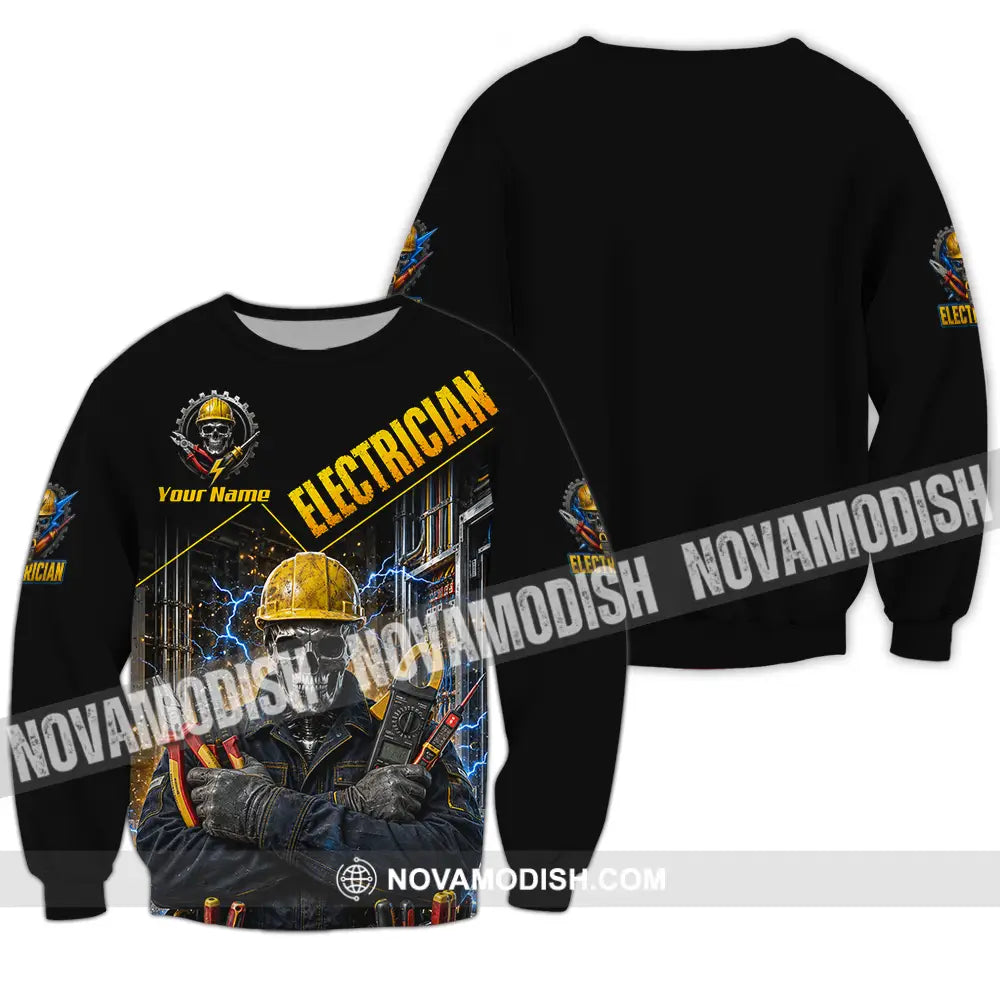 Unisex Shirt - Custom Electrician Shirt - Long Sleeve / S - T-shirt