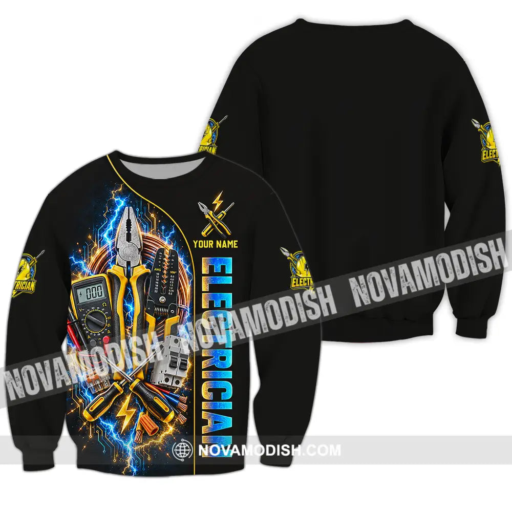 Unisex Shirt - Custom Electrician Shirt - Long Sleeve / S - T-shirt