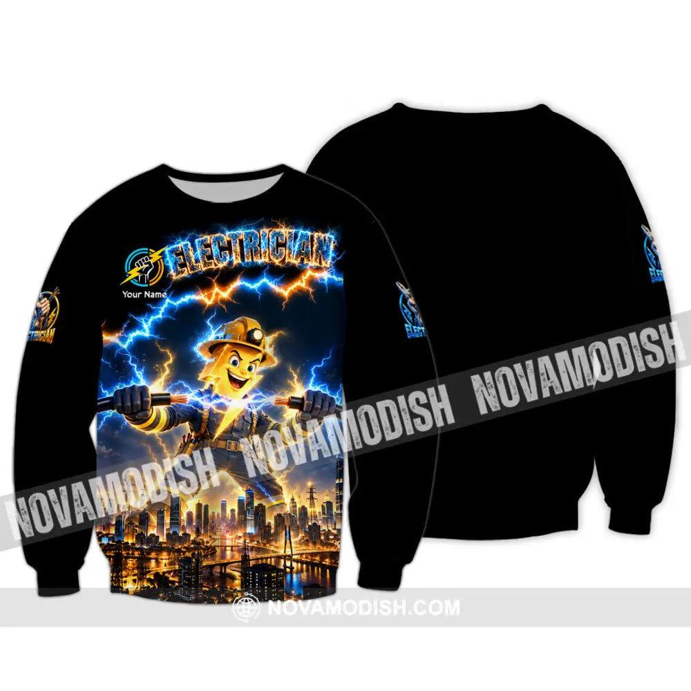 Unisex Shirt - Custom Electrician Shirt - Long Sleeve / S - T-shirt
