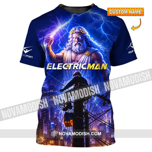 Unisex Shirt - Custom Electrician Man Shirt - T-shirt